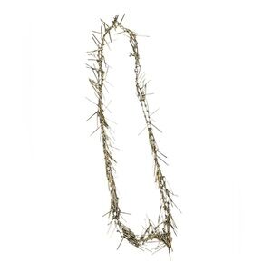 Edgy Gold Fringe Necklace Natasha brand